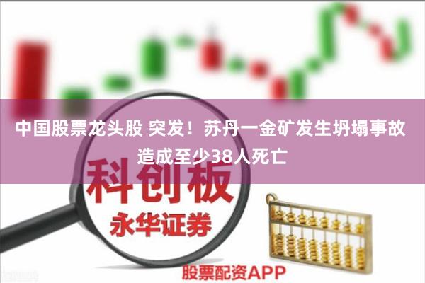 中国股票龙头股 突发！苏丹一金矿发生坍塌事故 造成至少38人死亡