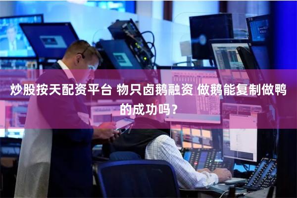炒股按天配资平台 物只卤鹅融资 做鹅能复制做鸭的成功吗？