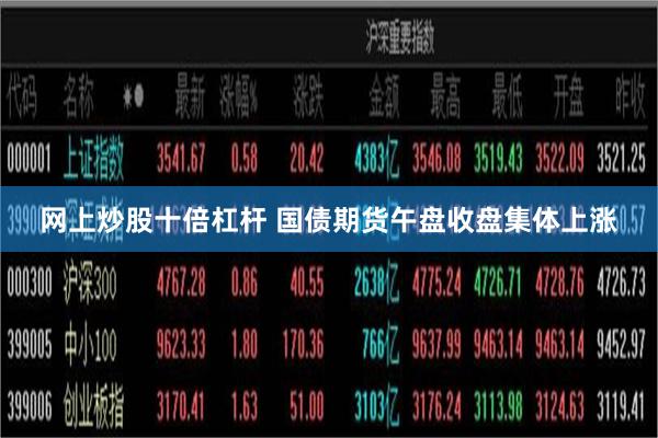 网上炒股十倍杠杆 国债期货午盘收盘集体上涨